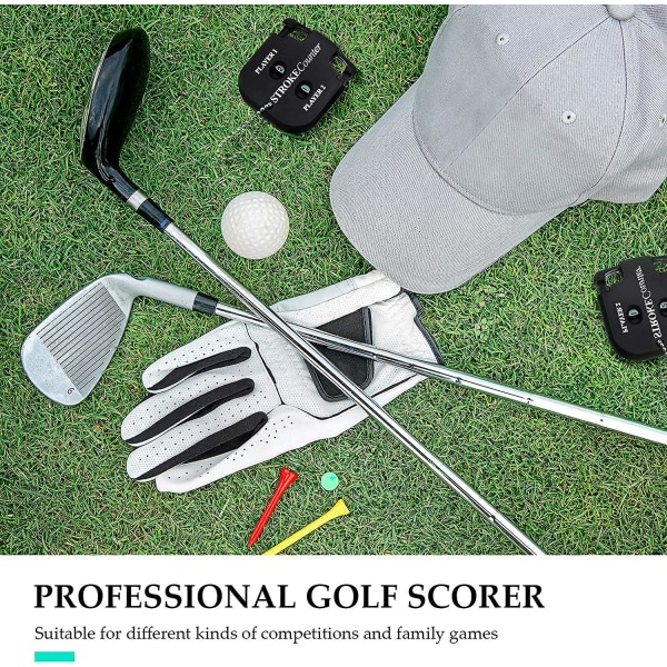 2-spillere slagräknare golfpoängindikator 2-siffrig minifyrkantig golfpoängräknare Bekväm