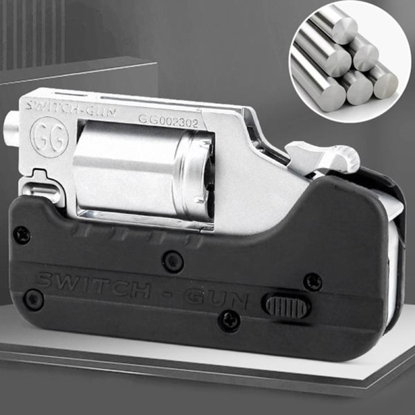Legering venstre hjul metal model foldbar foldbar revolver switch - Hvid One Size