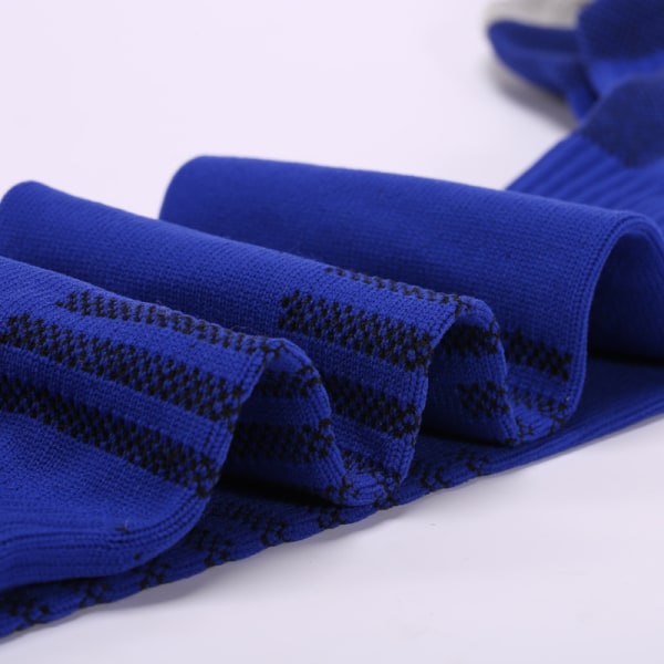 Knähöga bootstrumpor för män kvinnor Bomull-Comfy-Flerfärger (1 par) blå zdq