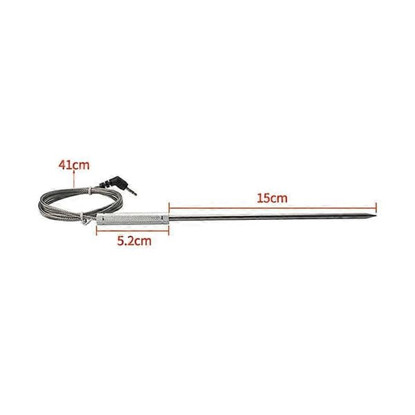 2-pakning Köttprob for Thermopro TP20 TP17, med 2 grillprobholderklemmer