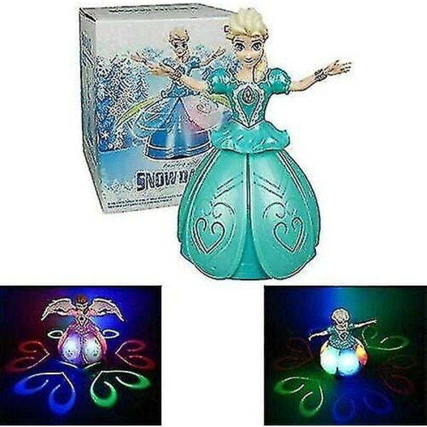 Lumikuningatar Elsa - Lumi Tanssi Doll - Pyörivä, Laulua Laulattava, Valaiseva Joululahja