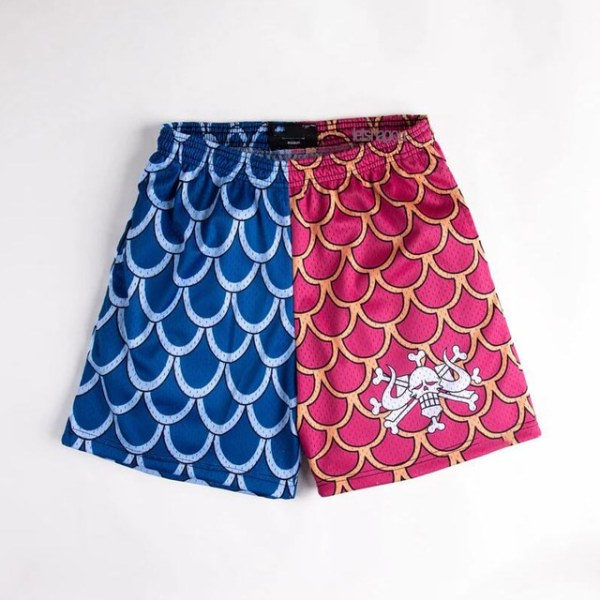 Anime Shorts Herr Devil Fruit Manga Gym Shorts Träningsshorts S zdq