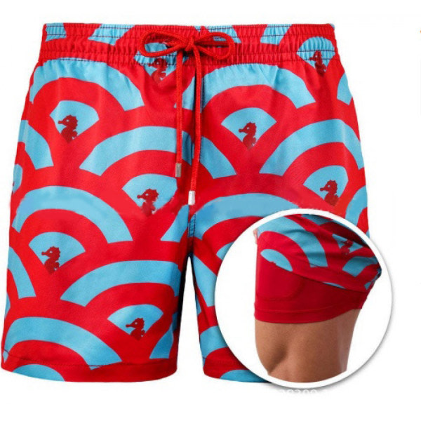 Badedrakt for menn Simshorts Board Shorts Hurtig tørking Strandshorts-DK6014 zdq