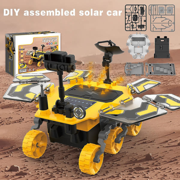 Fjärrkontroll Bilar Gör-det-själv-monterade Solar Rover-modell Stam Vetenskap och utbildning Experimentmanual Självmonterade elektriska leksaker CDQ