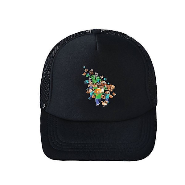 Minecraft Sommar Snapback Keps Barn Pojkar Flickor Utomhus Andningsbar Sport Solhatt [db] C