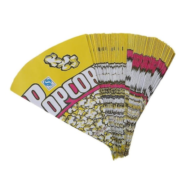 100x Popcornpåsar Papperspåsar Mandlar Popcorn S