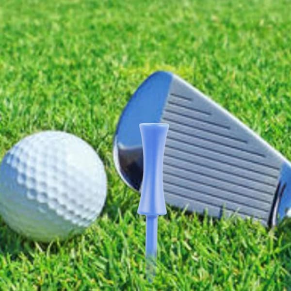 Golf tees i plastik, 100 stk. – Blå, 68 mm, tilfældig farve - Golftilbehør - Golfsæt - Golf tee