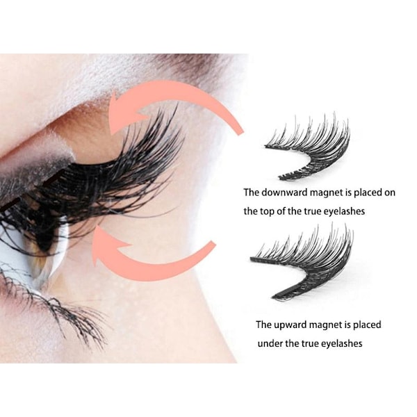 Magnetiske Vippeextensions med Vippebukker / Løse Vippeextensions Black Svart