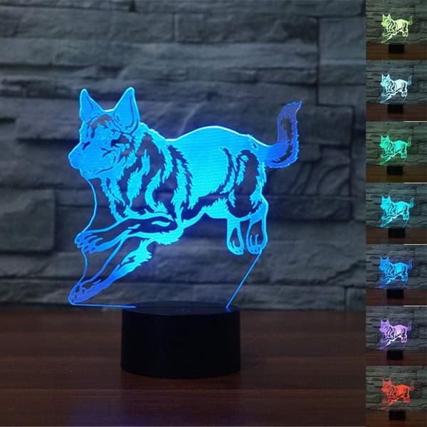Schäfer 3D LED Optisk Illusionssensor Natlampe w