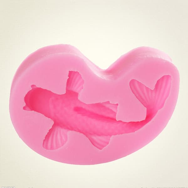 Koi-formet silikonform for baking av fondant, cupcakes og desserter_tfrf