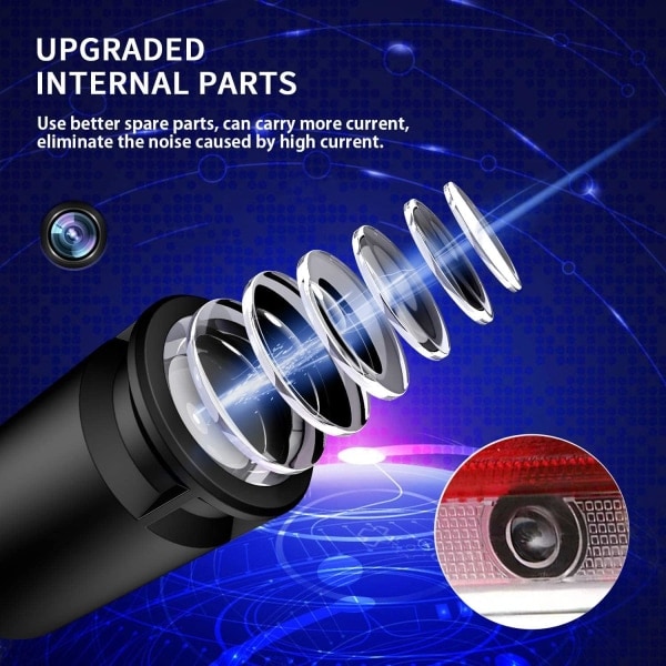 4 st LED-billogo 3D Ghost Shadow Light Upgraded Welcome Courtesy Projector för A B C E M G AMG GL GLA GLC GLE GLS Klass W166 W176 W205 W212