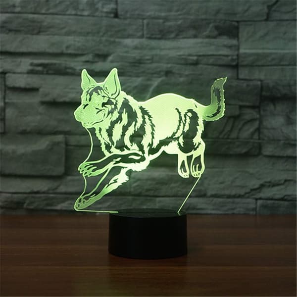 Schäfer 3D LED Optisk Illusionssensor Natlampe w