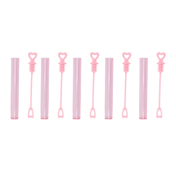 50 stk Mini Sæbeboble Stav for Børn Hjerteformede Rosa Transparente Sæbeboble Pinde Festartikler til Spilbelønninger Bryllup