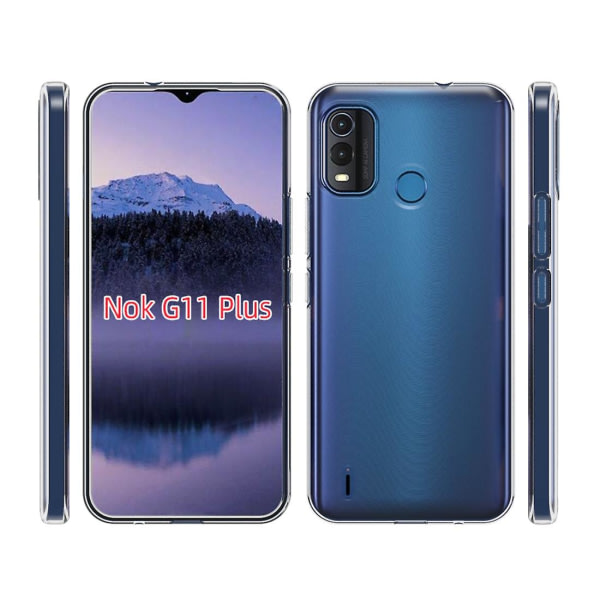 Vattentätt Texture Tpu phone case för Nokia G11 Plus Transparent ingen