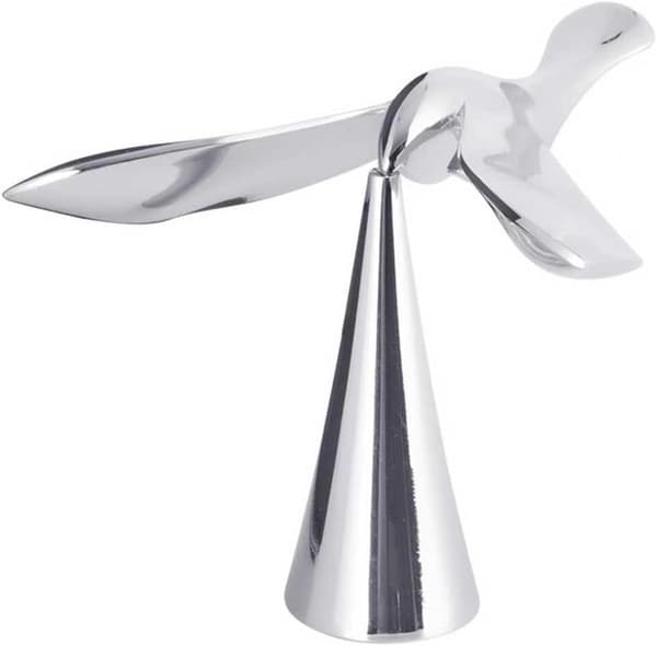 Fugleflaskeåpner i sinklegering Balanserende Svingdekor for Hjemmebarfester og Gavegiving Sølv
