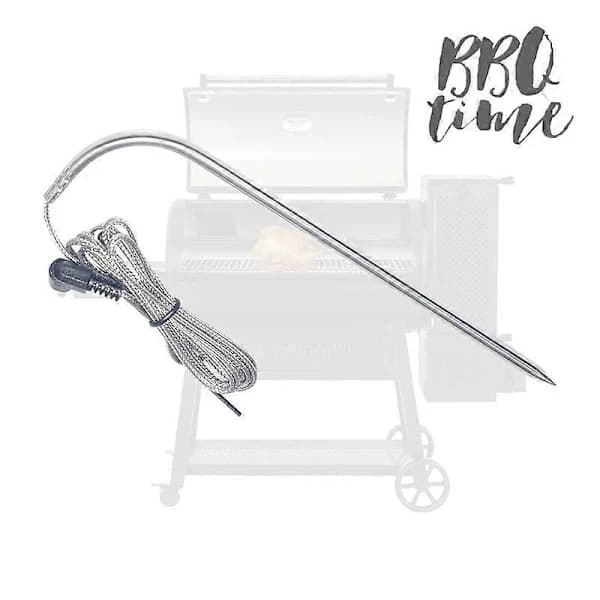 Kötttermometersond med NTC-termistor och flätad stålnätskabel för Char Griller Gravity Fed 980 Grill 551197 250