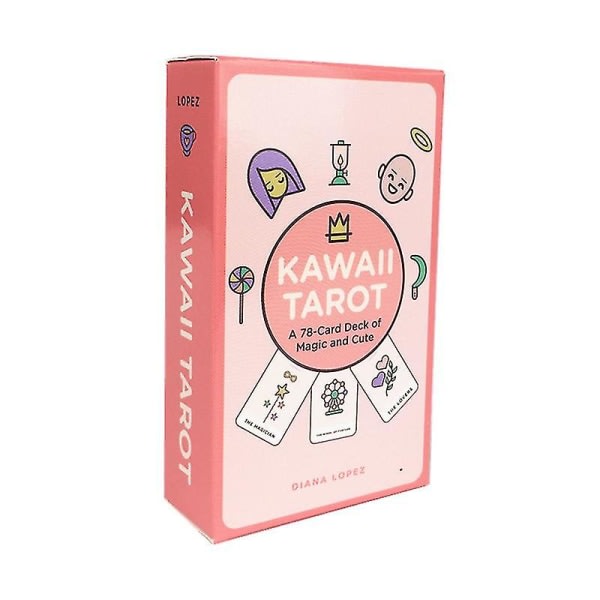 Kawaii Tarotkort Søte barnespillkort Komplette engelske Pdf Familiefest Brettspill 52stk Ts12 zdq