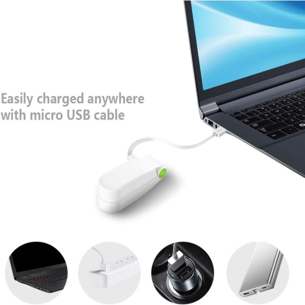 USB Mini Hand Fan Bærbar oppladningsbar håndfjæring og hopfällbar