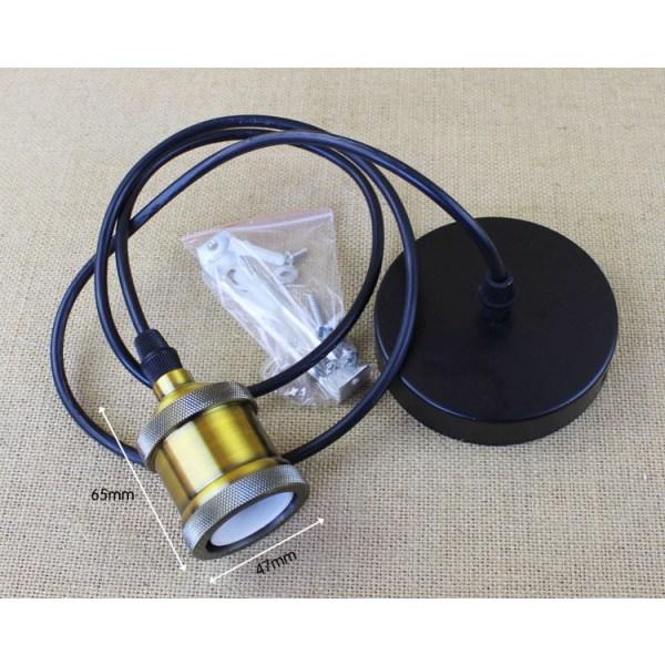 Vindue lamper med ledning 80 cm, E27/maks 60W, 4 stk