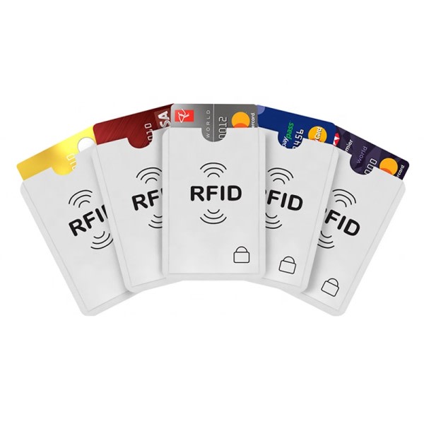 10 stk. RFID-blokerende kreditkortbeskyttelse i aluminiumfolie