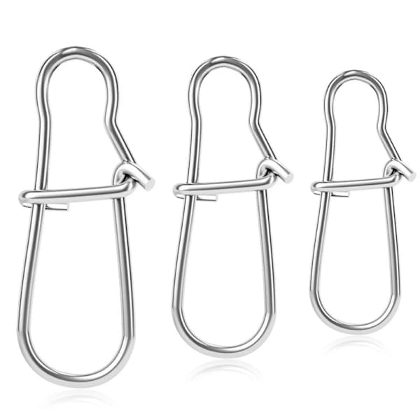 100/200 st Fiskesnaps Duo Lås Snaps Hög Hållfasthet Snabbt Byte Bete Snaps 100st 4# 100pcs 4#