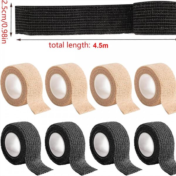 8 rullar stolsbensskydd - 2,5 cm × 4,5 m - Skyddstejp för stolsben - Stolsbensskydd - Självhäftande filtskydd - Vattentätt Anti...