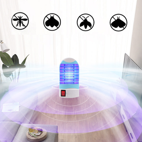 CDQ Plug-in Myggdödare: Inomhus elektrisk afvisende fluginsekt Oval jern myggedræberlampe