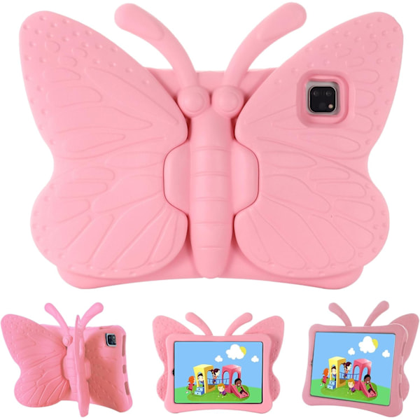 Barnfodral för Apple iPad Pro 11 tum M4 2024, Söt fjärilsdesign EVA Ställ Lätt Barnfodral för Ipad Pro 11 2024 Rosa Pink pro11 M4(2024)