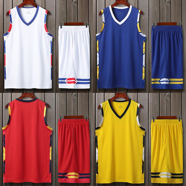 Baskettröja för män Custom Poylester Basketball Uniform zdq