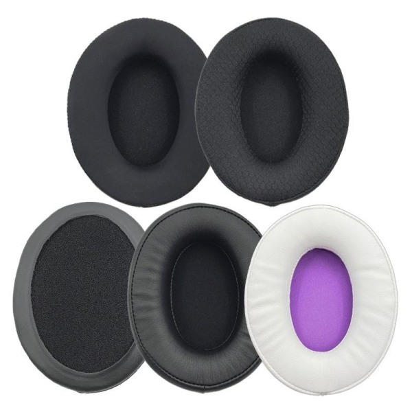 Øreputer for Kingston HyperX Cloud Mix Flight S Alpha S i svart lammeskinn svart lambskin