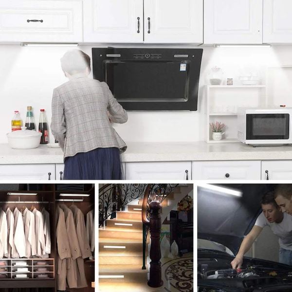 LED-garderobebelysning Kabinet bevægelsessensorlys（6000k，40cm）