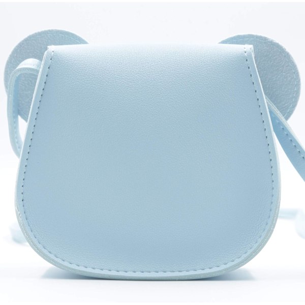 Liten musøre-skulderveske, PU-skulderveske for barn, jenter og småbarn Blue