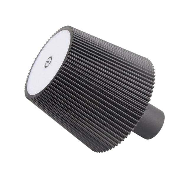 Vinflaske LED-lampe trådløs vanntett bordlampe 2000mAh oppladbar nattlampe for utendørsbarer restaurant svart 0.5