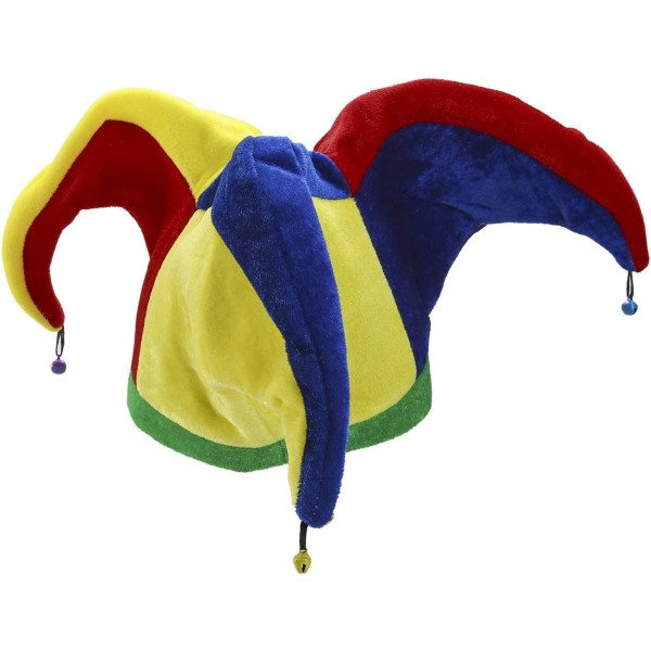 Flerfärgad clownhatt
