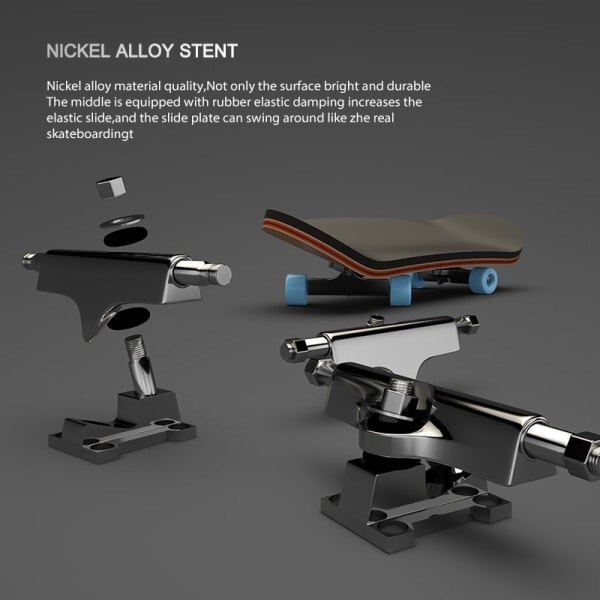 Finger Skateboard Træ Gripbræt Legetøj Professionelle Stents Hvid One Size