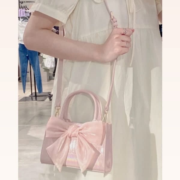 Kvinder Kuvert Taske Håndtasker Sommer Pink Rosette Tasker ROSA Pink