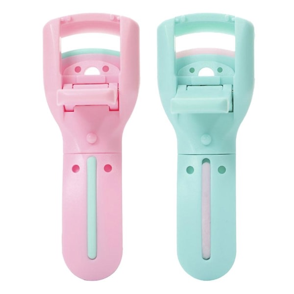 2 st Ögonfransböjare Plast Lash Curler Gummi Pad Clip Ögonfranssminkverktøy for kvinner tjejer