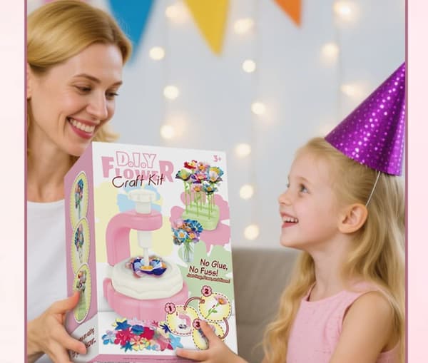 Blomsterleker DIY Pysselsett for Barn 4-9 år Jenter & Gutter, Pedagogiske Leker_TF_TF