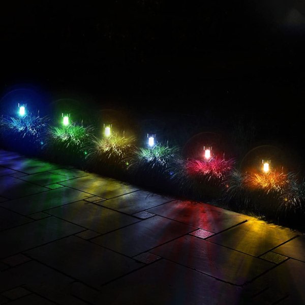CDQ Utomhussolljus Juldekoration Trädgård LED-ljus Multicolor