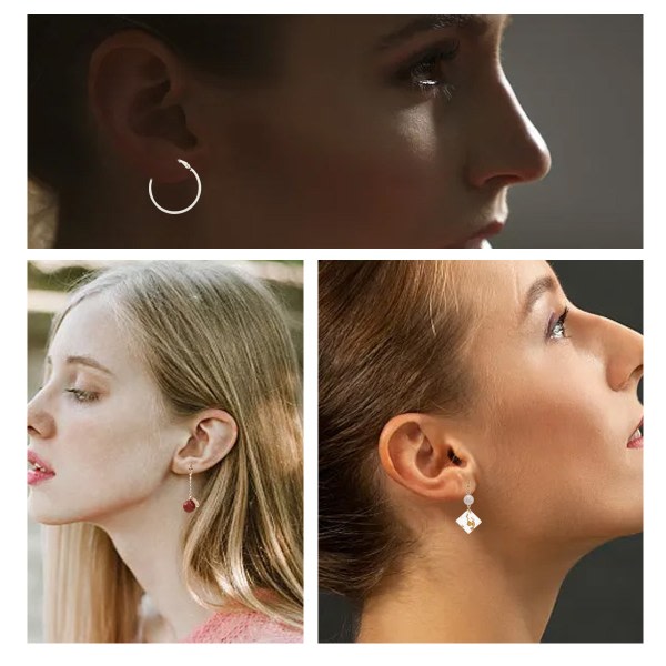 CDQ Snygga ører, hängande ører for kvinner og flickor smycken