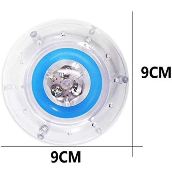 CDQ Poolljus Flytande LED-ljus med 7 färger blinkande badkarsljus LED-badkarsljus för fontänakvariumbadkarsfestdekorationer (1 paket)