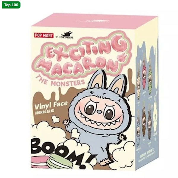 1 stk. POP MART LABUBU The Monsters Spændende Macaron Plysdukker Figur Legetøj Overraskelsesbokse 2