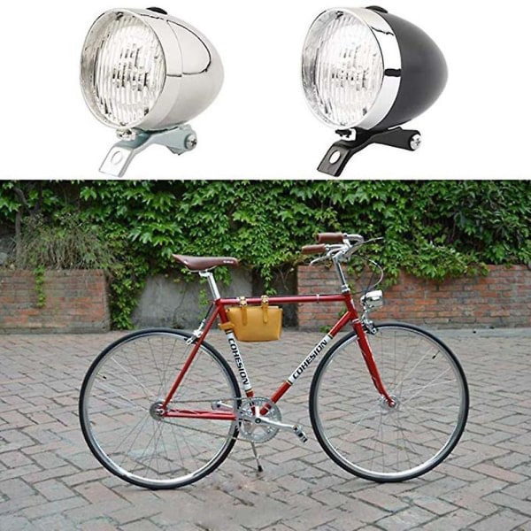 Cykelljus 3 LED Retro Klassisk Sykkelstrålkastare Sykkel Retro Strålkastare Främre Dimsikkerhetslampa