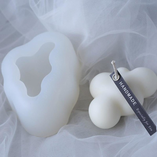 Ljusformar Ljus Stearinljus DIY Gjutformar i Silikonform BR-410 Moln