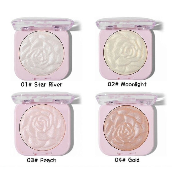 1. Highlighter Powder Glitter Palett Makeup Facial Bronzer Glo