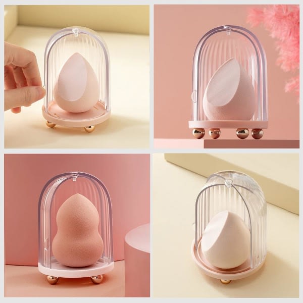 Beauty Blender Holdare, Makeup Sponge Blender torkstilling og Beauty Blender Sponge Storage Display, Pink Sunmostar