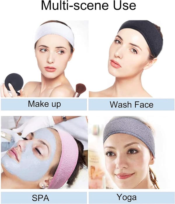 Makeup pandebånd – Spa-lignende, justerbar, til ansigtsrensning