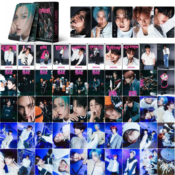 55 st Kpop Stray Kids Nya Album Rock Star Lomo-kort Straykids Foto-kort Fototryck-kort Rock Star