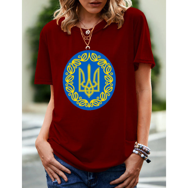 Stå med Ukraina V-Neck T-shirt Stop War Support Ukrainians Tee zdq