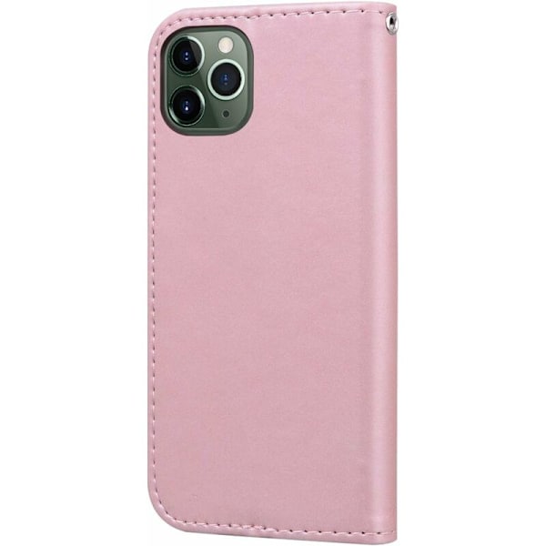 iPhone 11 Deksel Tegneserie Dyr Søt Sammenleggbart Stativ (Rosa)-